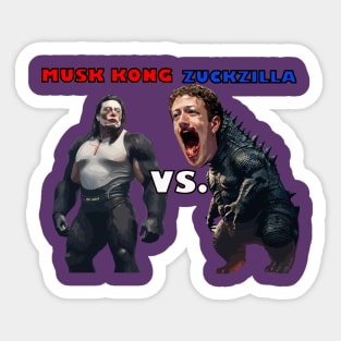 MUSK KONG VS. ZUCKZILLA Sticker